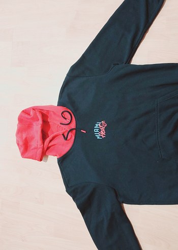 Kırmızı Kapüşonlu Erkek Sweatshirt - Görsel 7