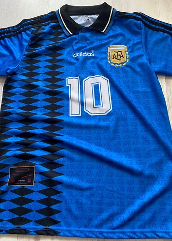 Erkek Mavi Baskılı Polo Yaka Messi Forması