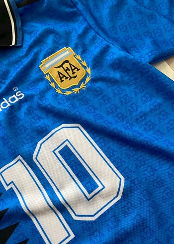 l Beden Erkek Mavi Baskılı Polo Yaka Messi Forması