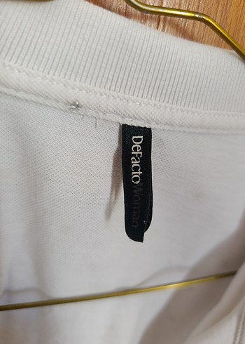 defacto M beden simli yıldızlı Kısa Kollu Beyaz Yakalı Gömlek - Görsel 3