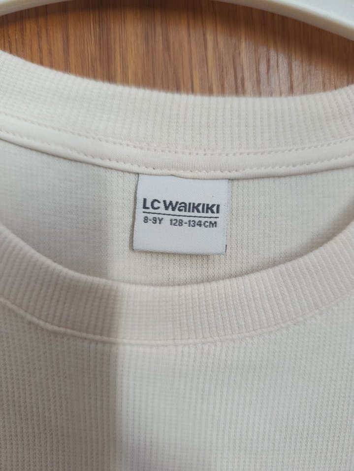 8 yaş Kız Çocuk Beyaz Kısa Kollu Keten Elbise - Görsel 5