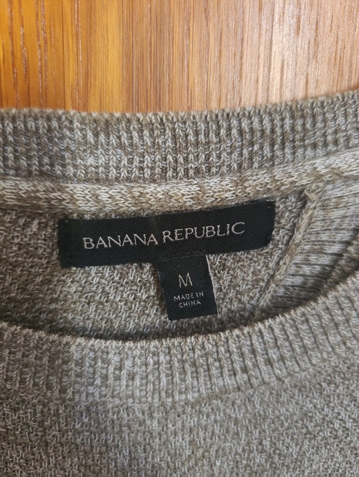 Banana Republic M Gri Kadın Triko Uzun Kollu Kazak - Görsel 2