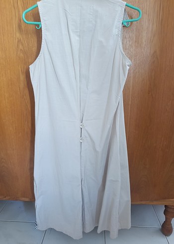 Burberry Bej Kolsuz Pamuklu Gömlek elbise - Görsel 3