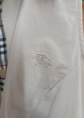Burberry Bej Kolsuz Pamuklu Gömlek elbise - Görsel 2