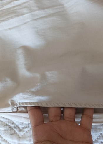 Burberry Bej Kolsuz Pamuklu Gömlek elbise - Görsel 5