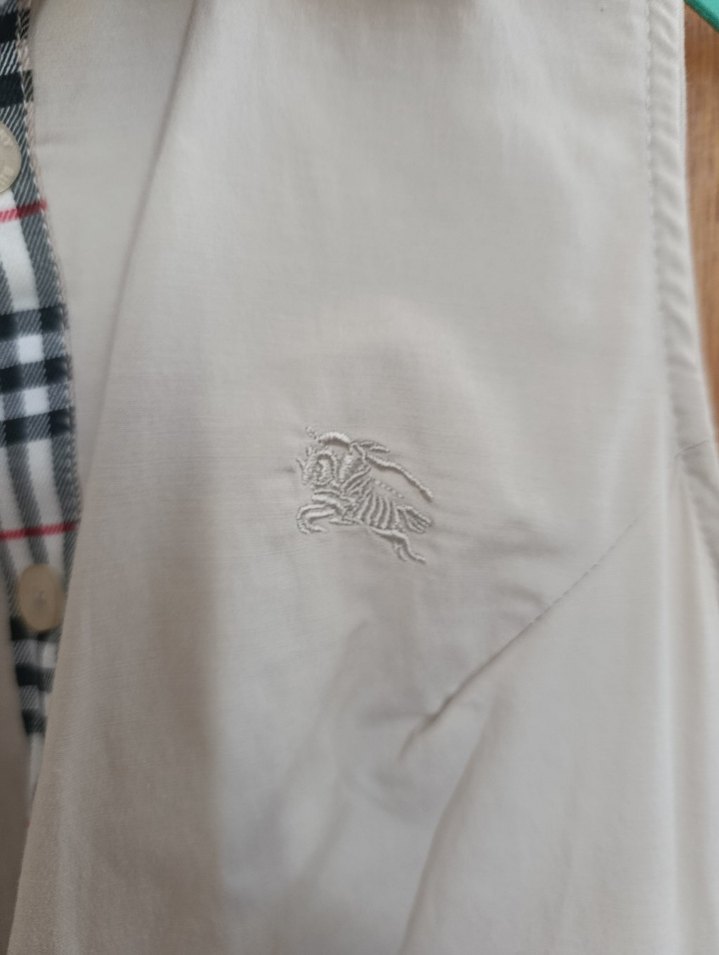 Burberry Bej Kolsuz Pamuklu Gömlek elbise - Görsel 2