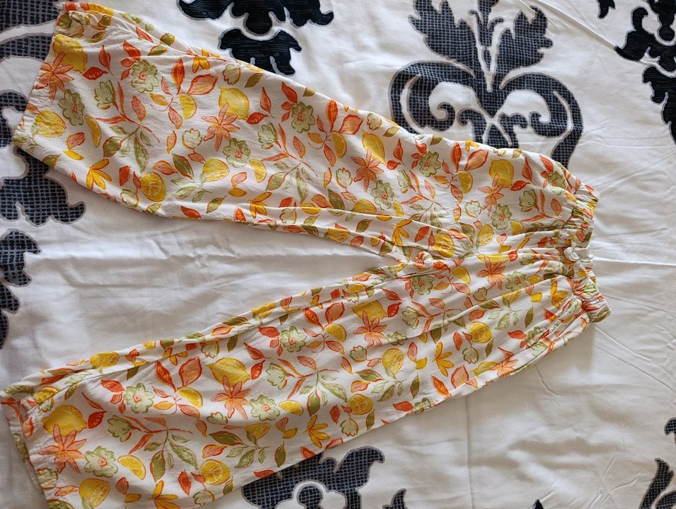 çocuk Bohem Pilili Midi Pantolon - Görsel 3