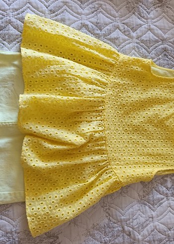 Zara 8 yaş sarı bluz - Görsel 8