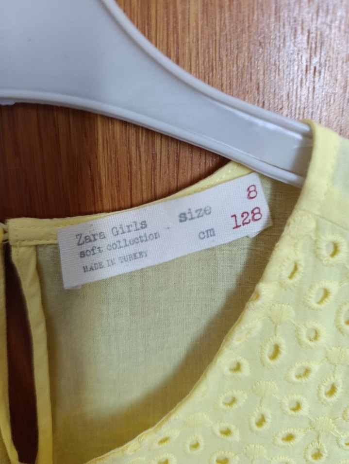 Zara 8 yaş sarı bluz - Görsel 2