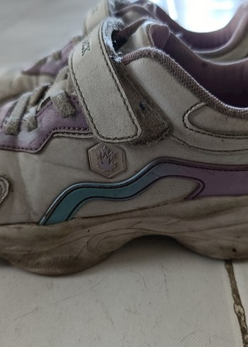 32 Beden beyaz Renk Beyaz Mor Kız Çocuk Spor Ayakkabı