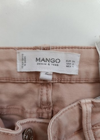 Mango Mango Bej Kadın Denim Kumaş Pantolon