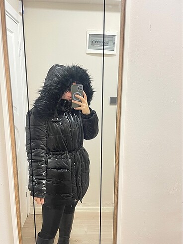 l Beden siyah Renk İpekyol mont