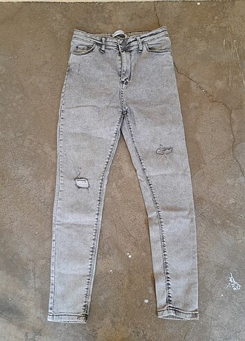 Gri skinny pantolon 