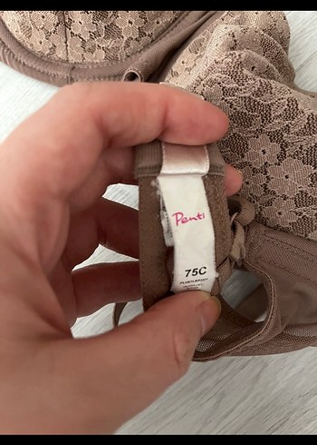 Dantel Detaylı Bej Bohem Sütyen - Görsel 2