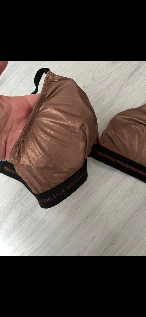 Bej Spor Sütyeni Siyah Detaylı - Görsel 2