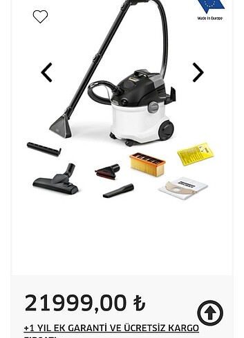 Karcher marka halı ve koltuk yıkama makinası garantili