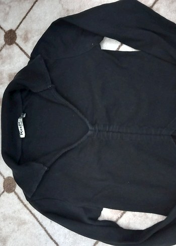 Siyah V Yaka crop - Görsel 3