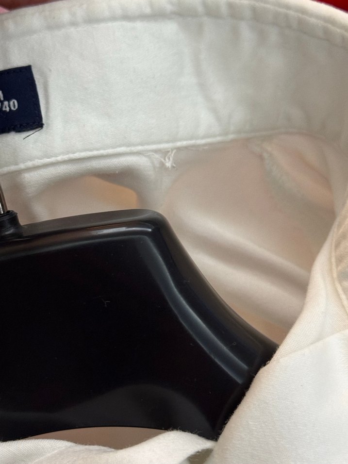 Düğmeli Beyaz Slim Fit Erkek Gömlek - Görsel 5