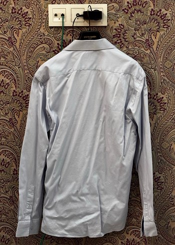 Buz Mavisi Erkek Gömlek Uzun Kollu - Görsel 2