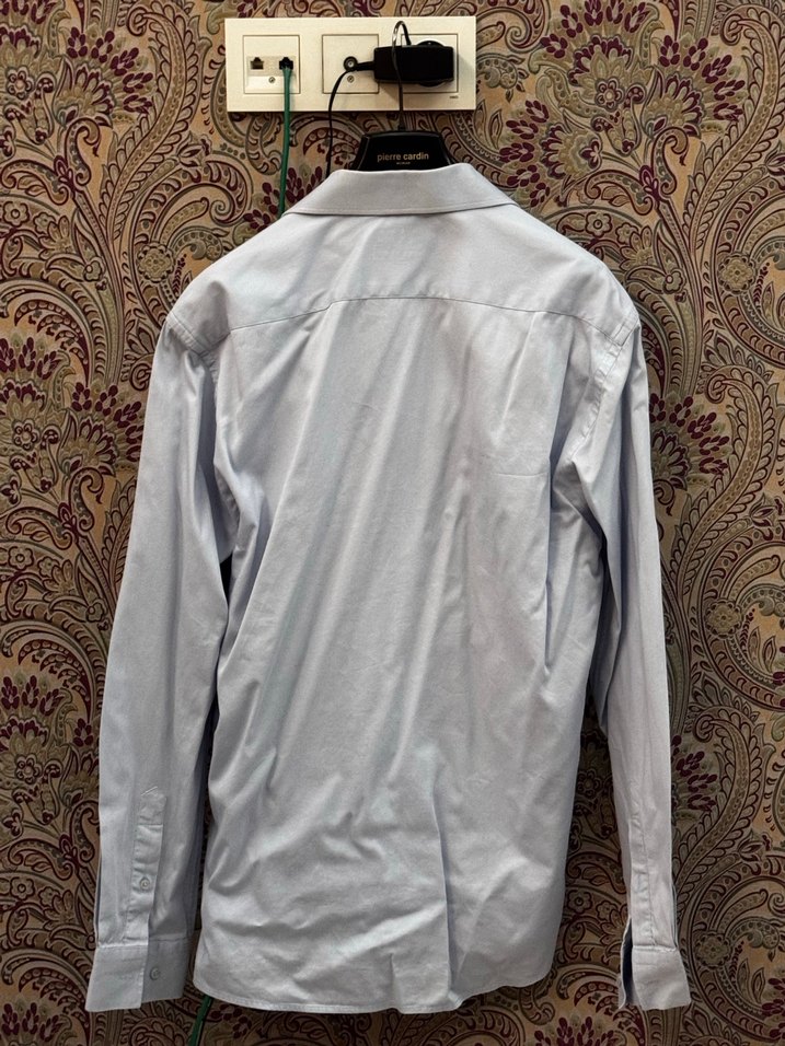 Buz Mavisi Erkek Gömlek Uzun Kollu - Görsel 2