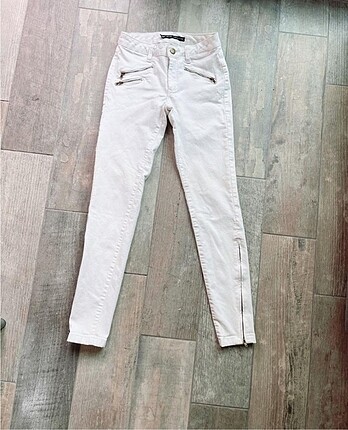 Zara Beyaz Skinny Jean