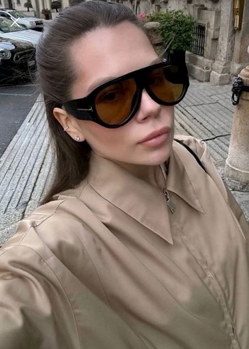 Siyah Turuncu Güneş Gözlüğü - Görsel 2