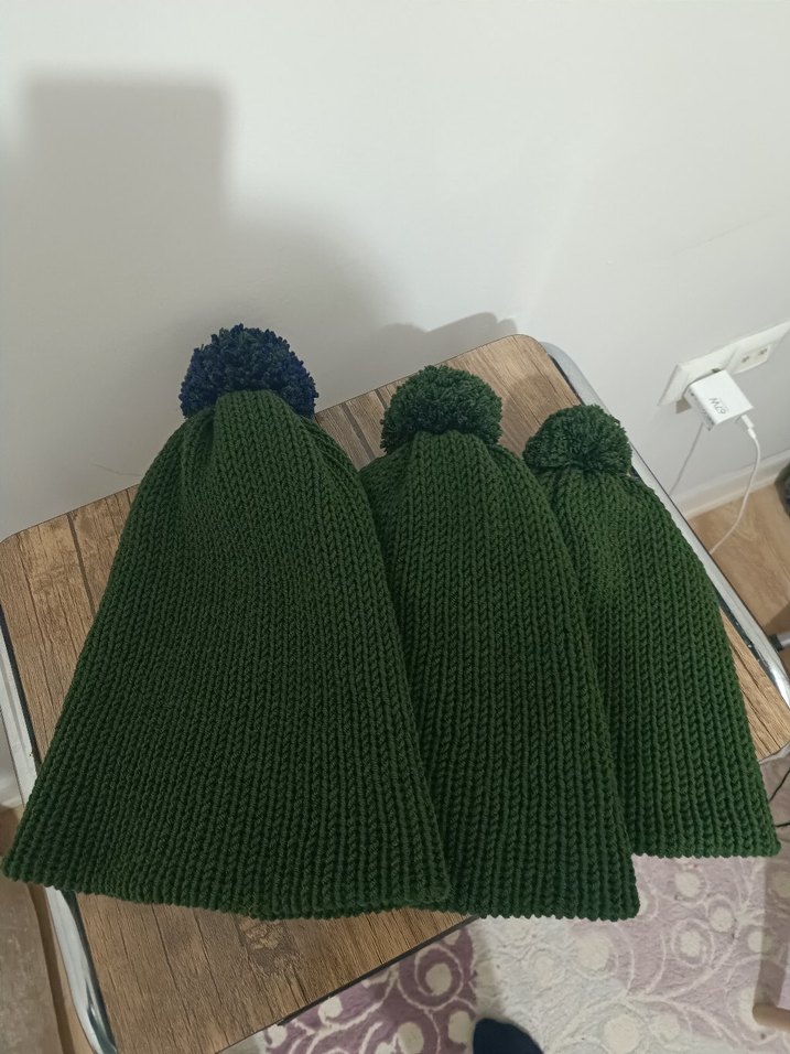 Siyah Örgü Kadın Bere - Görsel 3