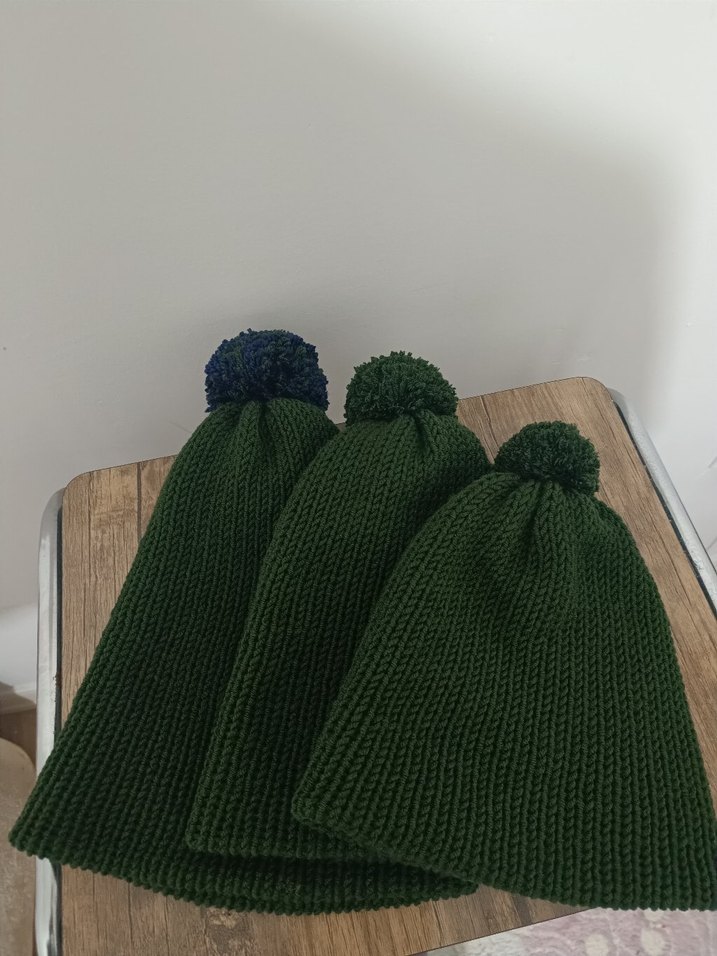 Siyah Örgü Kadın Bere - Görsel 2