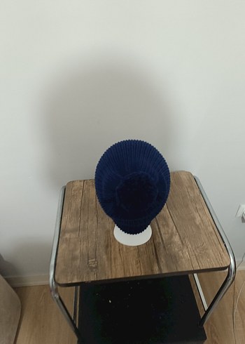 Kadın Mavi Örgü Bere - Görsel 3