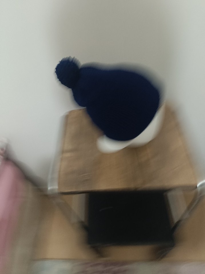 Kadın Mavi Örgü Bere - Görsel 2