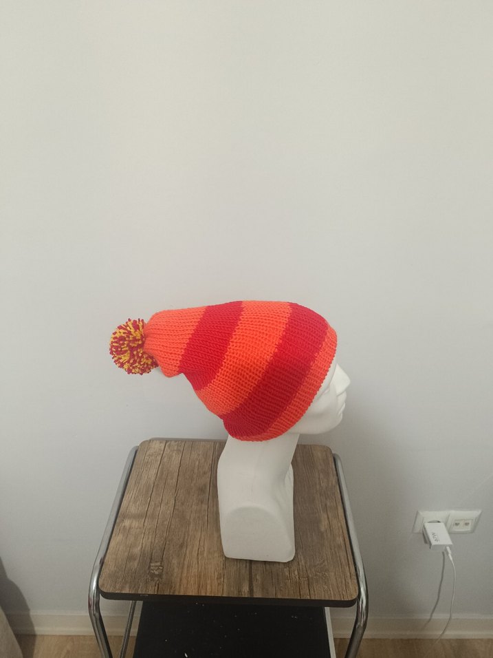 Kadın Renkli Örgü Bere - Görsel 4