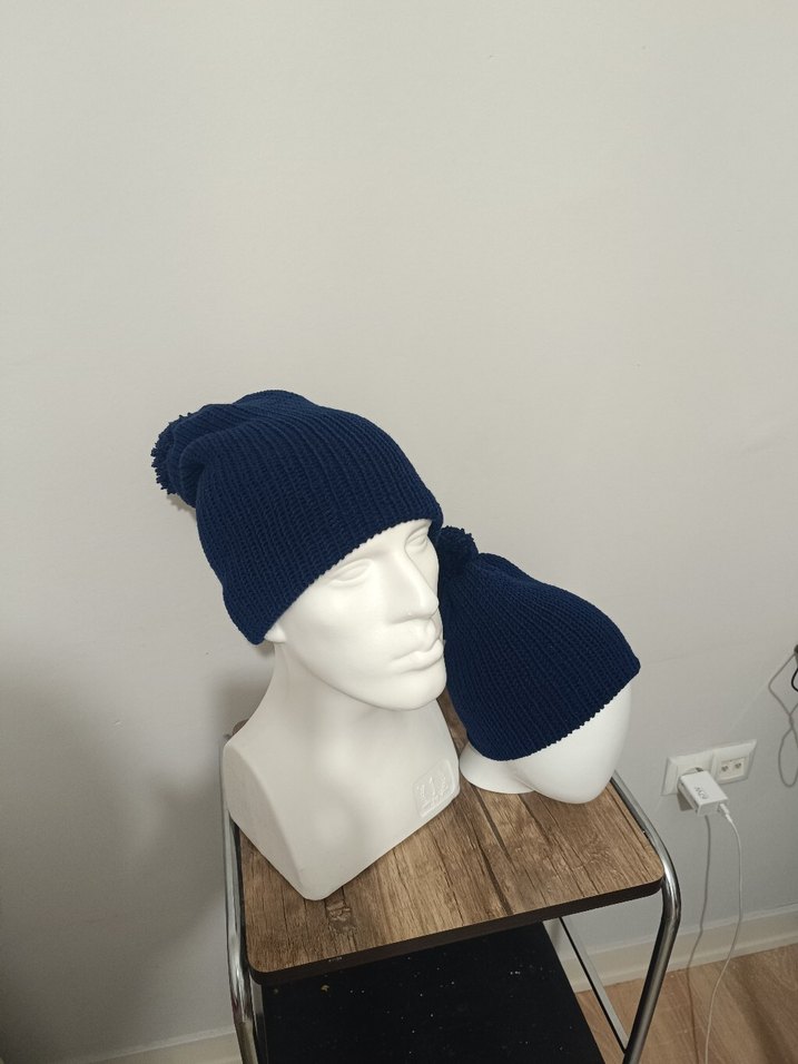 Siyah Örgü Kadın Bere - Görsel 2