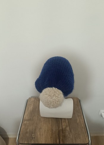 Mavi Kadın Örgü Bere - Görsel 3