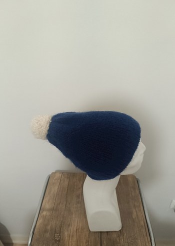 Mavi Kadın Örgü Bere - Görsel 4