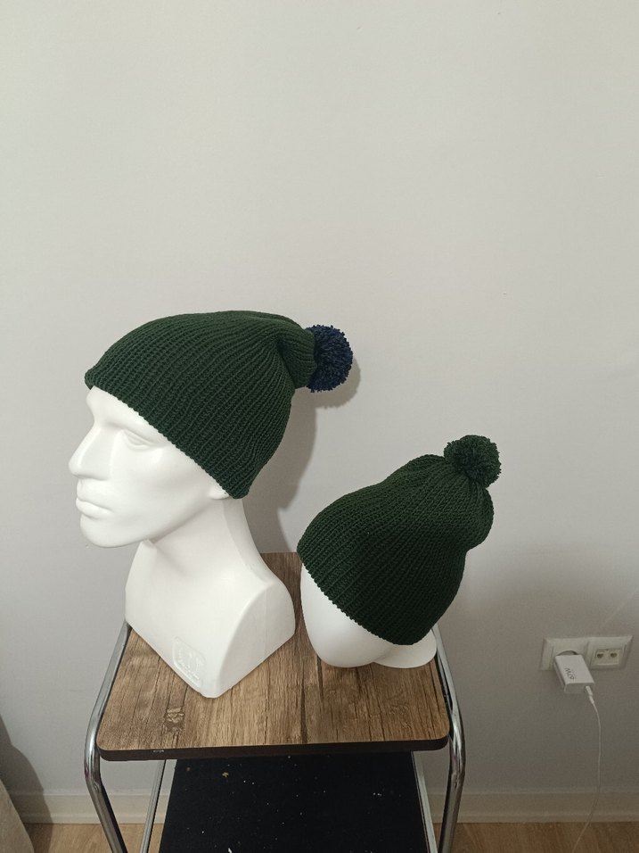 Siyah Örgü Kadın Bere - Görsel 2