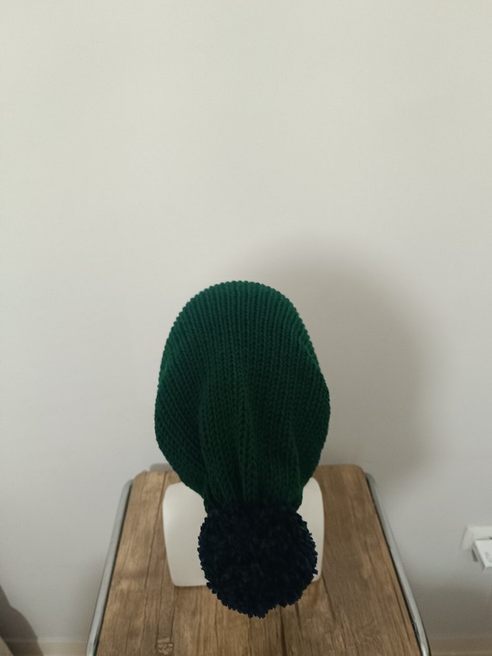 Kadın Yeşil Örgü Bere - Görsel 4