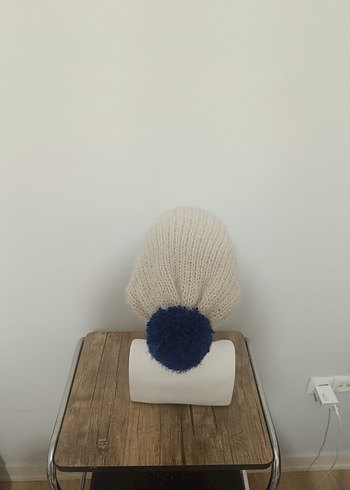 Bej Kadın Triko Bere - Görsel 3