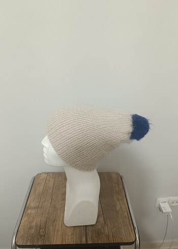 Bej Kadın Triko Bere - Görsel 2