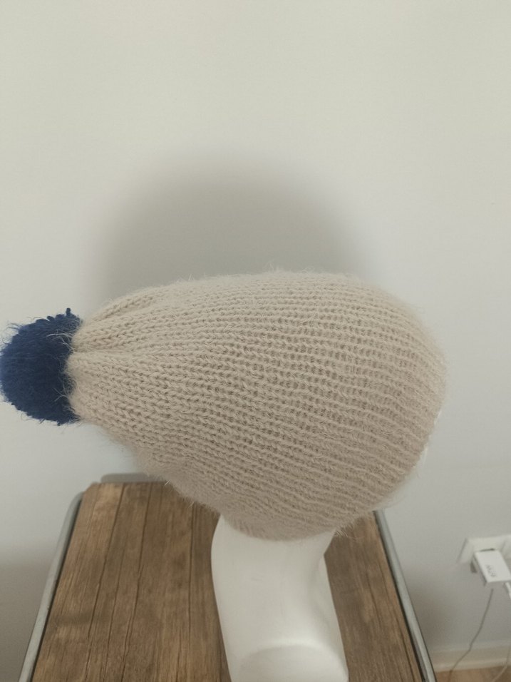 Bej Kadın Triko Bere - Görsel 4