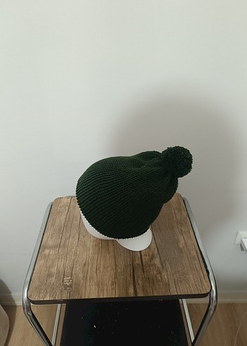 Kadın Yeşil Örgü Bere - Görsel 3