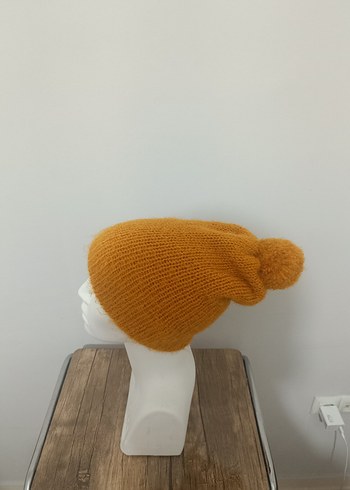 Bej Kadın Örgü Bere - Görsel 2