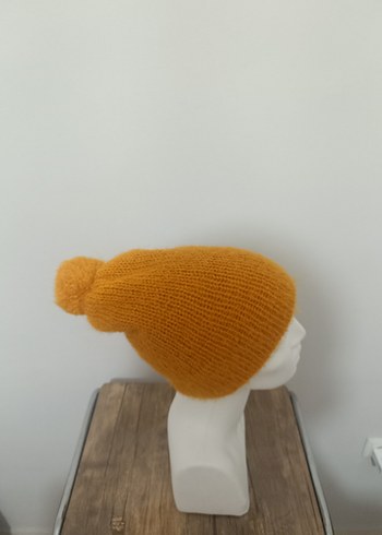 Bej Kadın Örgü Bere - Görsel 3