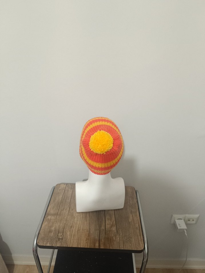 Renkli Kadın Örgü Bere - Görsel 3