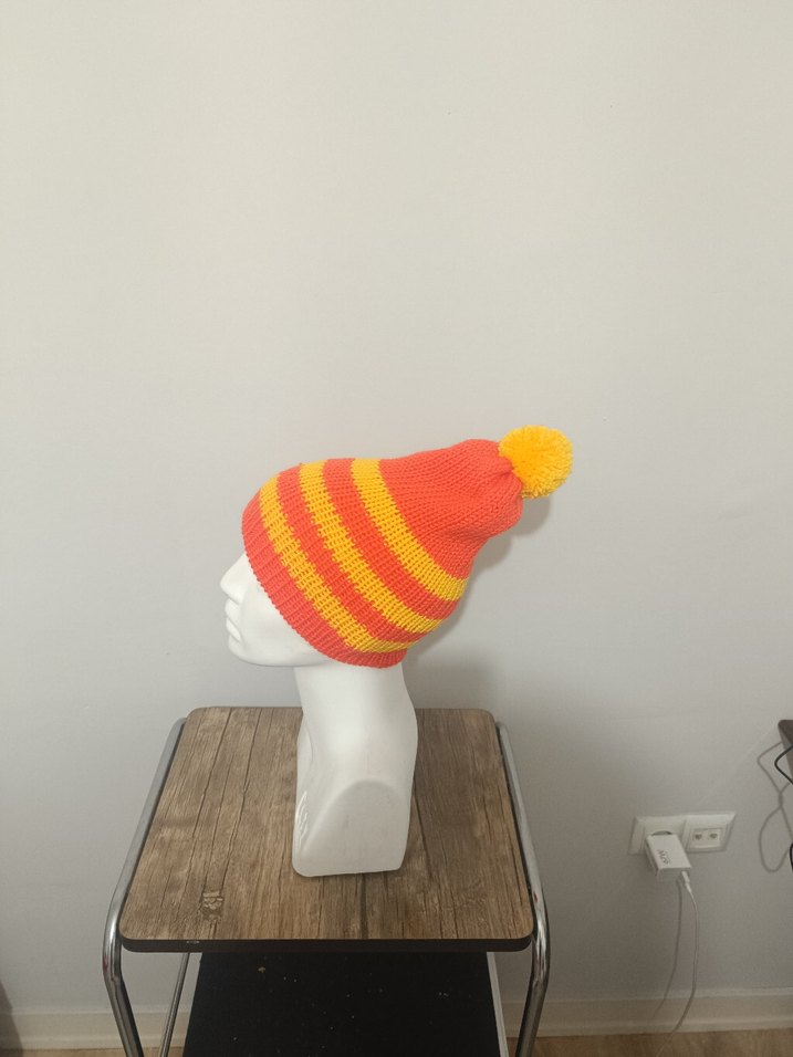 Renkli Kadın Örgü Bere - Görsel 2