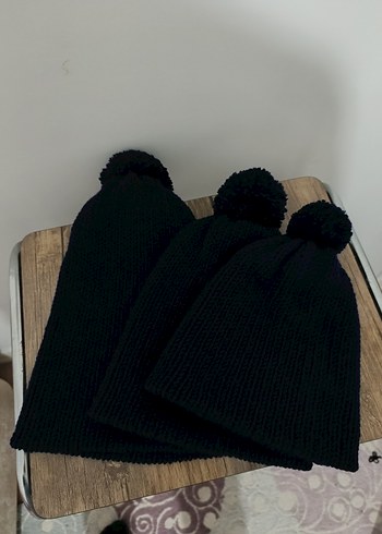 Siyah Örgü Kadın Bere - Görsel 2