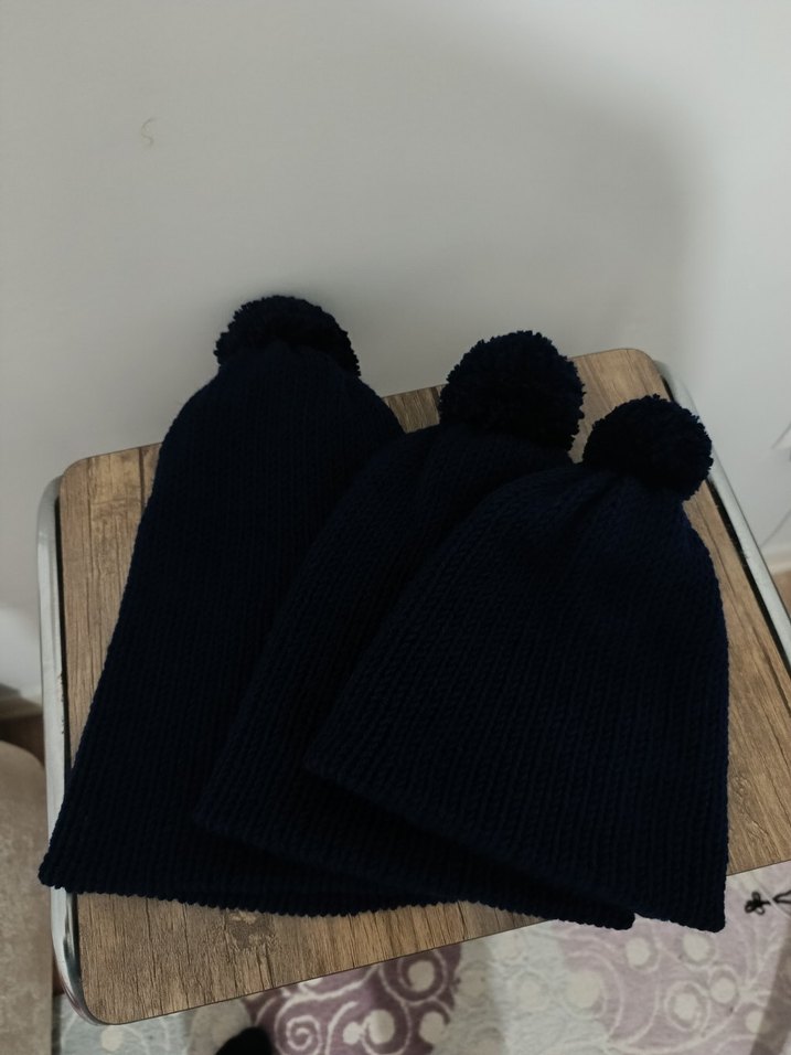 Siyah Örgü Kadın Bere - Görsel 2