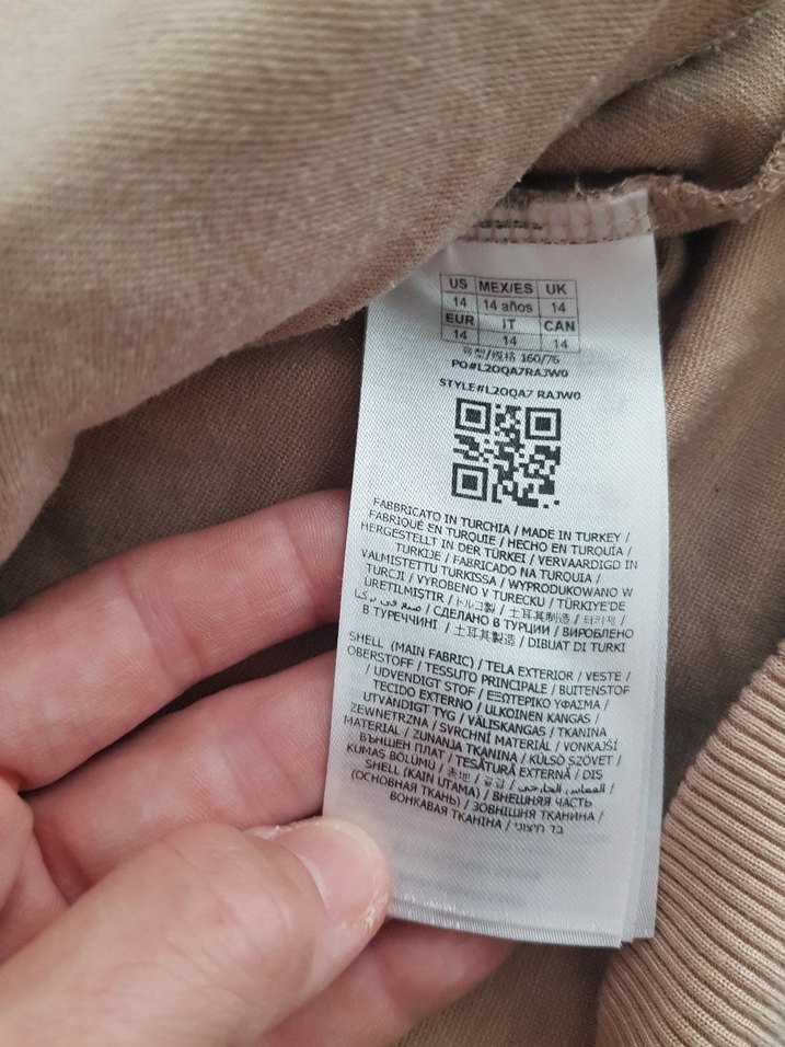 Bej Kapüşonlu Fermuarlı sweat - Görsel 3