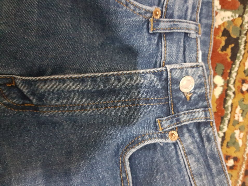 mom jeans  Mavi Denim Pantolon - Görsel 3