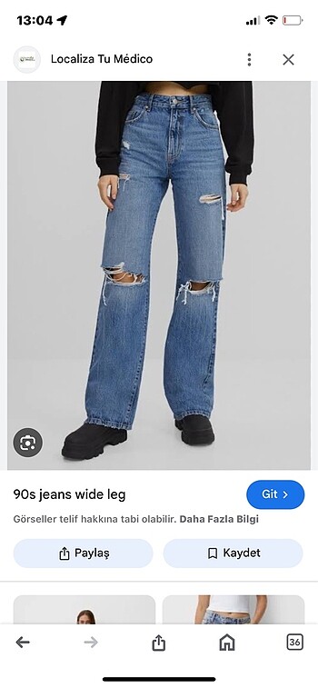 Bershka 90s Wide Leg Jeans
