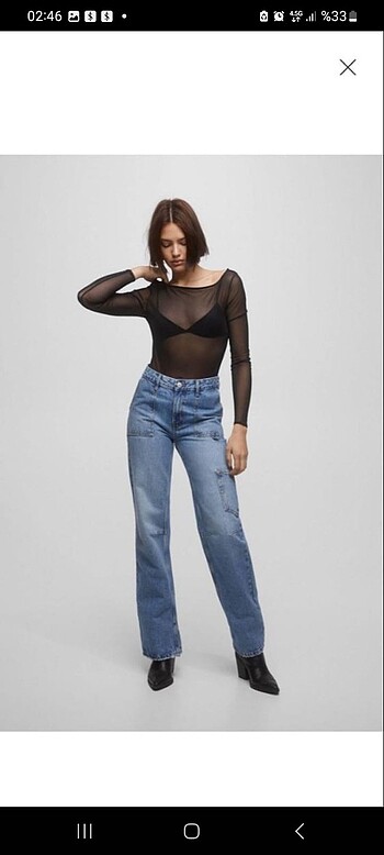 etiketli sıfır pull&bear jean